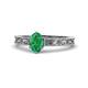 1 - Florie Classic 7x5 mm Oval Cut Emerald Solitaire Engagement Ring 