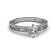 3 - Florie Classic GIA Certified 7x5 mm Oval Cut Diamond Solitaire Engagement Ring 
