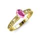 4 - Florie Classic 7x5 mm Oval Cut Pink Sapphire Solitaire Engagement Ring 