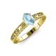 4 - Florie Classic 7x5 mm Oval Cut Aquamarine Solitaire Engagement Ring 