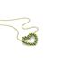 1 - Zayna Green Garnet Heart Pendant 