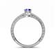 5 - Florie Classic 7x5 mm Oval Cut Tanzanite Solitaire Engagement Ring 