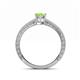 5 - Florie Classic 7x5 mm Oval Cut Peridot Solitaire Engagement Ring 