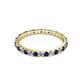 2 - Audrey 2.00 mm Blue Sapphire and Diamond Eternity Band 