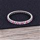 2 - Audrey 2.00 mm Pink Sapphire and Diamond Eternity Band 