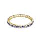 2 - Audrey 2.00 mm Iolite and Diamond Eternity Band 