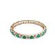 2 - Audrey 2.00 mm Emerald and Diamond Eternity Band 