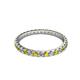 2 - Audrey 2.00 mm Yellow and White Diamond Eternity Band 