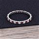 2 - Audrey 2.00 mm Ruby and Diamond Eternity Band 