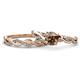 1 - Mayra Desire Smoky Quartz and Diamond Infinity Bridal Set Ring 