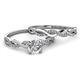 3 - Mayra Desire Diamond Infinity Bridal Set Ring 
