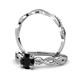 2 - Mayra Desire Black and White Diamond Infinity Bridal Set Ring 