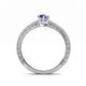 4 - Florie Classic 7x5 mm Pear Shape Tanzanite Solitaire Engagement Ring 