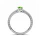 4 - Florie Classic 7x5 mm Pear Shape Peridot Solitaire Engagement Ring 