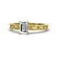 1 - Florie Classic GIA Certified 7x5 mm Emerald Cut Diamond Solitaire Engagement Ring 