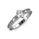 3 - Florie Classic GIA Certified 7x5 mm Pear Shape Diamond Solitaire Engagement Ring 