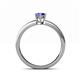 4 - Cael Classic 7x5 mm Oval Shape Tanzanite Solitaire Engagement Ring 