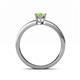 4 - Cael Classic 7x5 mm Oval Shape Peridot Solitaire Engagement Ring 