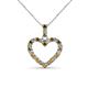 2 - Zylah Citrine and Diamond Heart Pendant 
