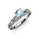 4 - Senna Desire Aquamarine and Diamond Engagement Ring 