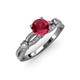 4 - Senna Desire Ruby and Diamond Engagement Ring 