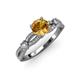 4 - Senna Desire Citrine and Diamond Engagement Ring 