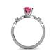 5 - Senna Desire Pink Tourmaline and Diamond Engagement Ring 