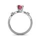 5 - Senna Desire Rhodolite Garnet and Diamond Engagement Ring 