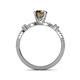 5 - Senna Desire Smoky Quartz and Diamond Engagement Ring 