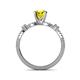 5 - Senna Desire Yellow and White Diamond Engagement Ring 