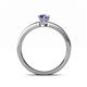 4 - Cael Classic 7x5 mm Pear Shape Tanzanite Solitaire Engagement Ring 