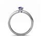4 - Cael Classic 7x5 mm Pear Shape Iolite Solitaire Engagement Ring 
