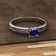 2 - Cael Classic 5.5 mm Princess Cut Iolite Solitaire Engagement Ring 