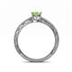 4 - Rachel Classic 7x5 mm Oval Shape Peridot Solitaire Engagement Ring 