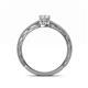 4 - Rachel Classic 7x5 mm Pear Shape White Sapphire Solitaire Engagement Ring 