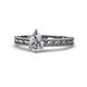 1 - Rachel Classic GIA Certified 7x5 mm Pear Shape Diamond Solitaire Engagement Ring 