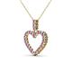 3 - Zylah Pink Sapphire and Diamond Heart Pendant 