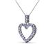 3 - Zylah Tanzanite and Diamond Heart Pendant 