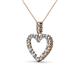 3 - Zylah Aquamarine and Diamond Heart Pendant 