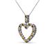 3 - Zylah Citrine and Diamond Heart Pendant 
