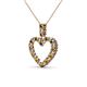 3 - Zylah Citrine and Diamond Heart Pendant 