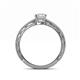 4 - Rachel Classic 7x5 mm Emerald Shape White Sapphire Solitaire Engagement Ring 