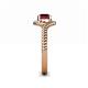 6 - Aerin Desire 6.00 mm Round Ruby Bypass Solitaire Engagement Ring 