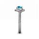 6 - Aerin Desire 6.50 mm Round London Blue Topaz Bypass Solitaire Engagement Ring 