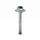 6 - Aerin Desire 6.00 mm Round Emerald Bypass Solitaire Engagement Ring 