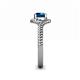 6 - Aerin Desire 6.00 mm Round Blue Diamond Bypass Solitaire Engagement Ring 