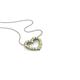 1 - Zayna 2.00 mm Round Yellow Sapphire and Diamond Heart Pendant 