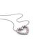 1 - Zayna 2.00 mm Round Pink Tourmaline and Diamond Heart Pendant 