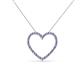 2 - Elaina Tanzanite and Diamond Heart Pendant 