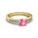 2 - Enya Classic Pink Tourmaline and Diamond Engagement Ring 